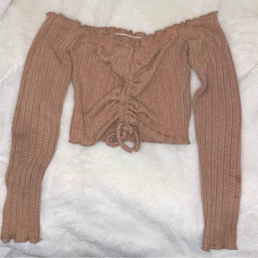 Shein Long Sleeve Crop Top